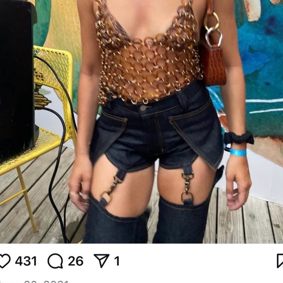 ZARA Chainmail Top *RARE* - Picture 3 of 5